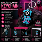 Squid Game Soft Silicone Keychain.
