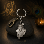 Lord Krishna Premium Metal Keychain