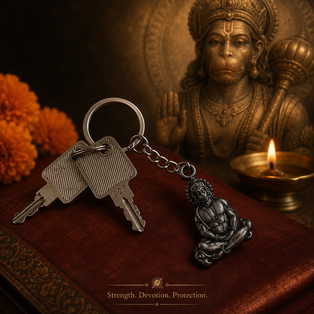 Hanuman Ji Premium Metal Keychain