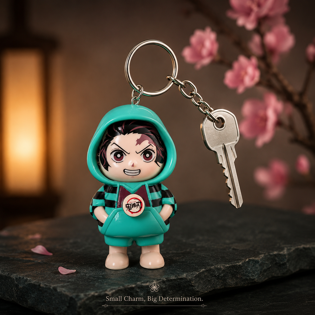 Cute Cartoon Action Figure Keychain