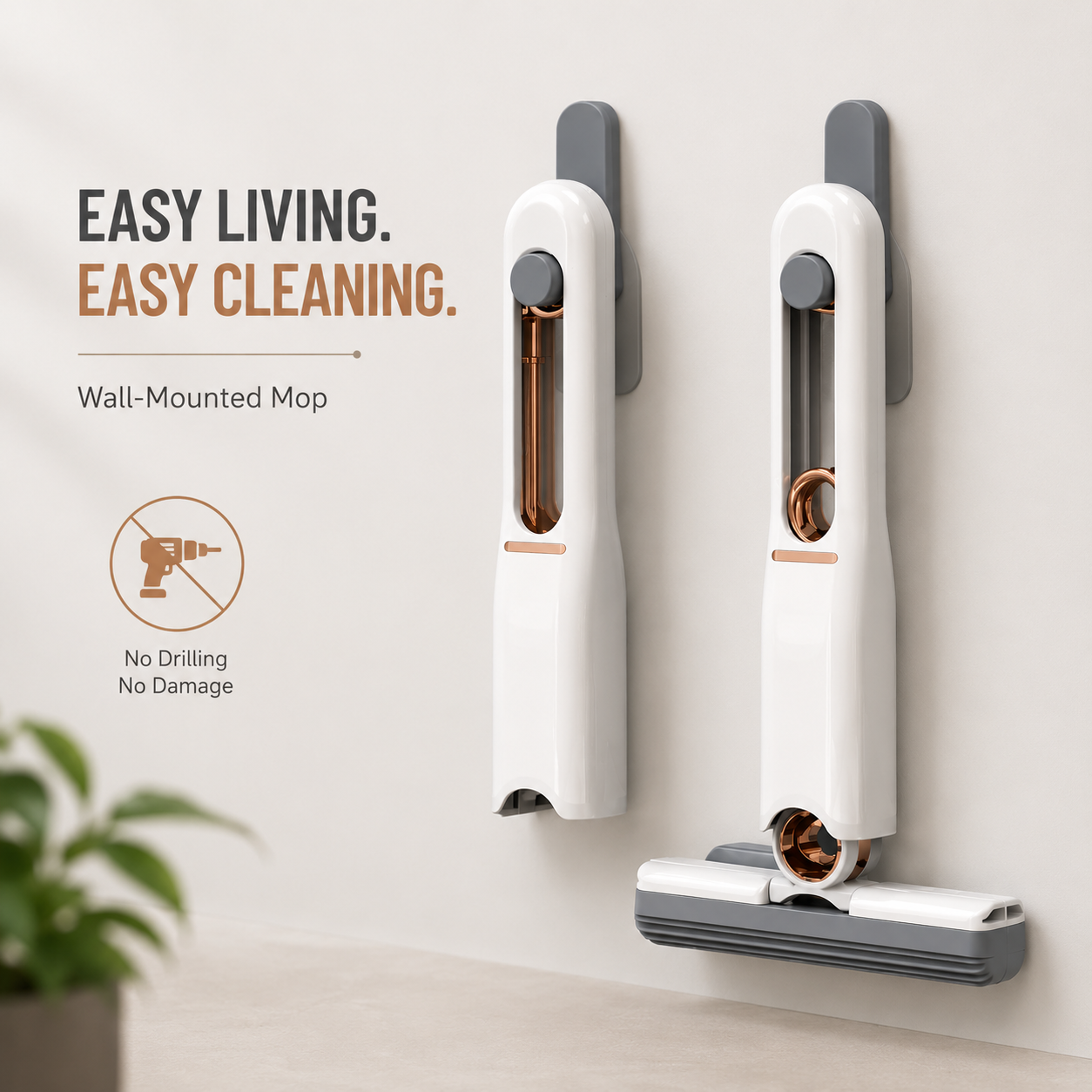 Portable Self-Squeeze Mini Mop