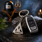 Lord Shiva Trishul Metal Keychain