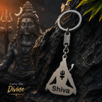 Lord Shiva Trishul Metal Keychain
