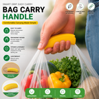 Portable Silicone Grocery Bag Holder & Keychain