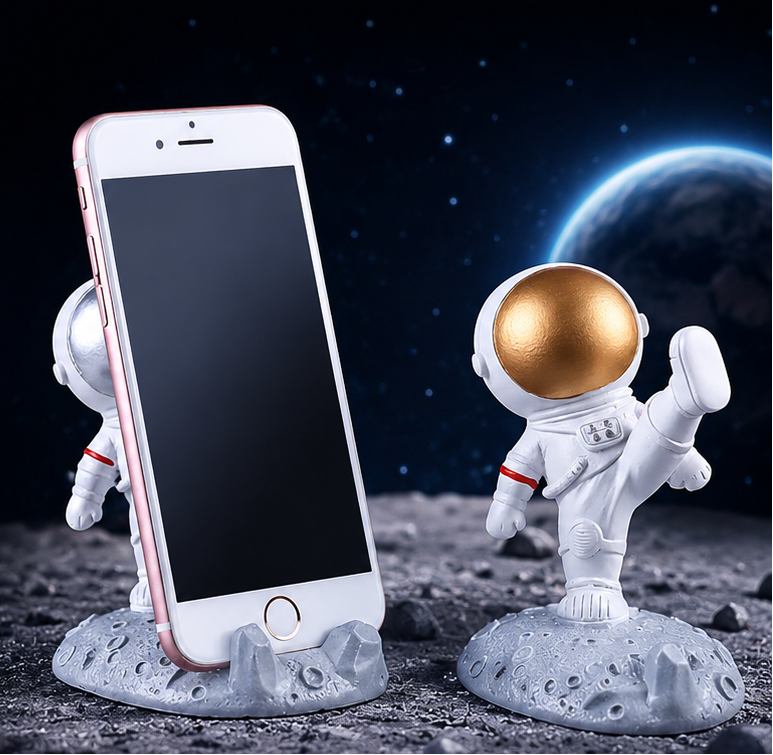 Astronaut Space-Themed Mobile Stand