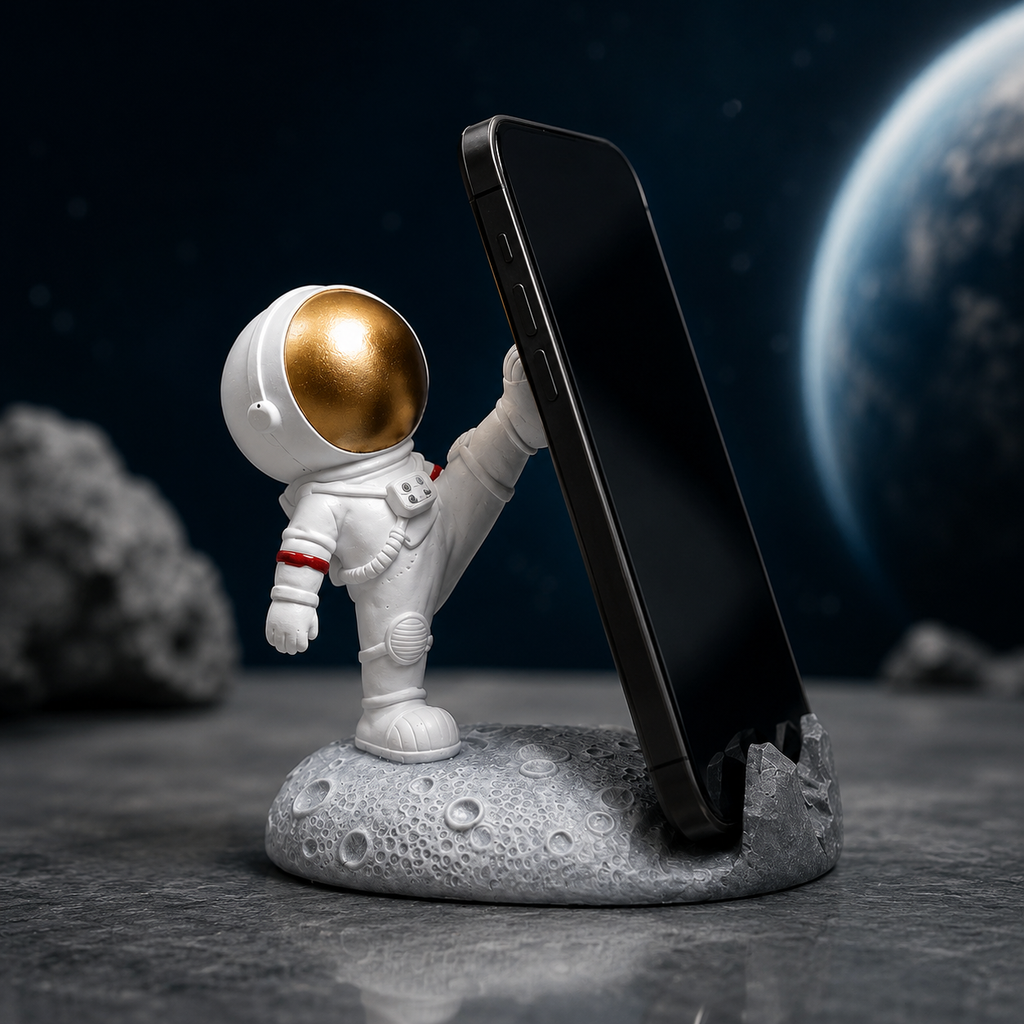 Astronaut Space-Themed Mobile Stand