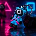 Squid Game Soft Silicone Keychain.
