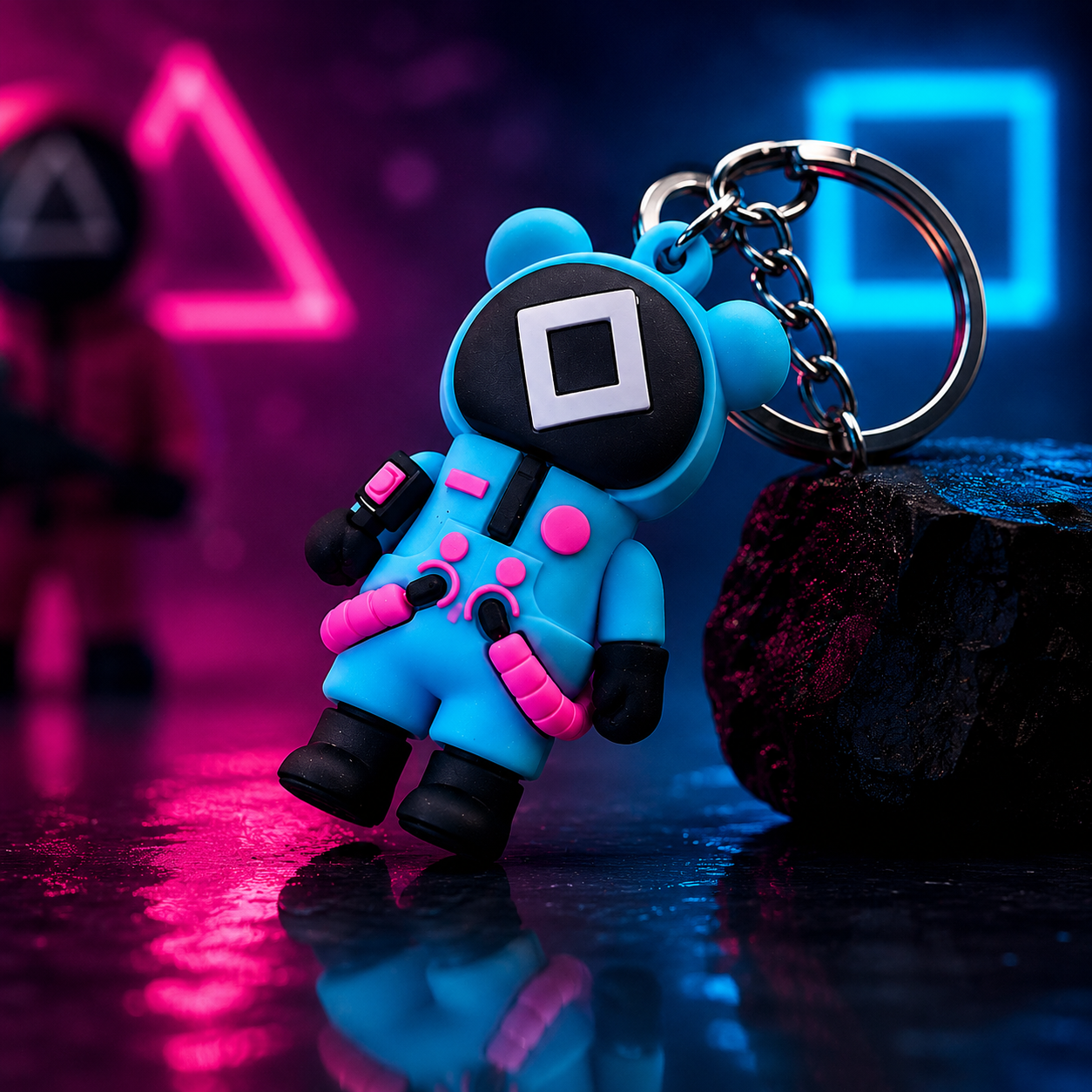 Squid Game Soft Silicone Keychain.