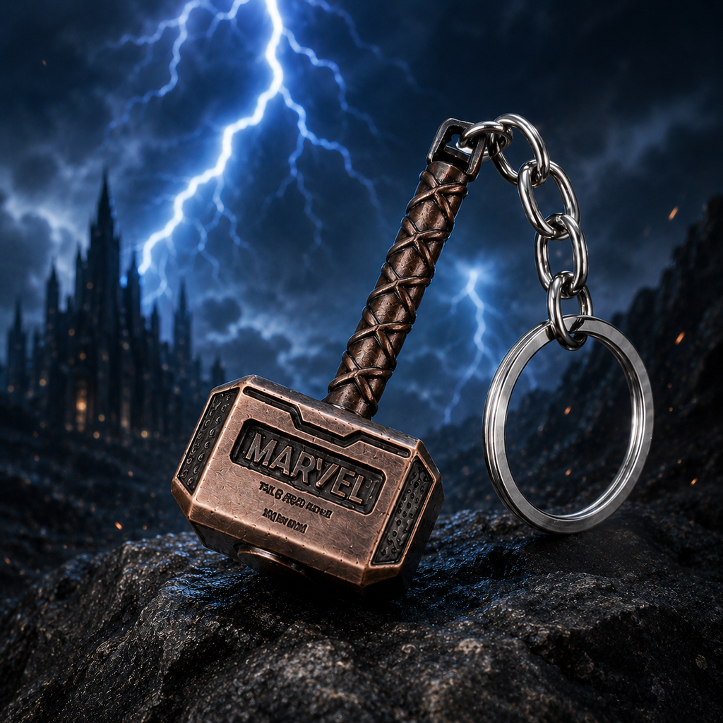 Legendary Thor Hammer Metal Keychain