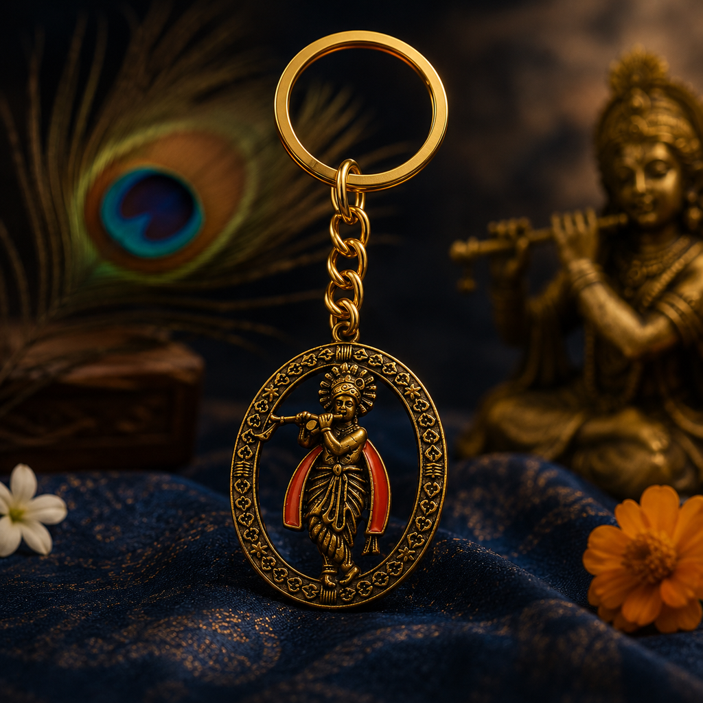 Lord Krishna Traditional Decorative Keychain
