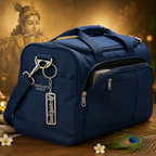 Jay Shri Krishna Engraved Metal Keychain