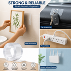 Double Sided Nano Adhesive Transparent Tape (3 Meter)