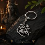 Om Namah Shivay Metal Keychain
